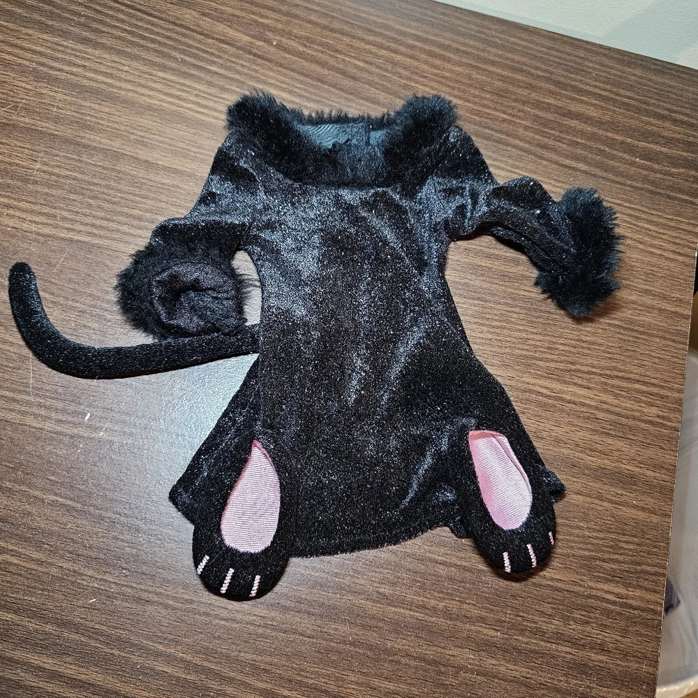 American Girl Spooky Fun Halloween Black‎ Cat Costume Dress Outfit for 18